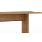 Manhattan Comfort Nomad 67.91" Modern Dining Set - Nature - Set of 3-30 Day Limited Manufacturer's Warranty