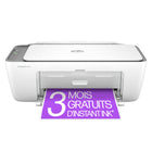 HP - Imprimante Colour InkJet tout-en-un couleur sans fil DeskJet 2855e, numériseur, copieur, idéal pour la maison - 3 mois d’encre gratuite-La DeskJet 2855e est idéale pour imprimer des listes de choses à faire, des lettres, des documents financiers et des recettes, vitesse d’impression jusqu’à 5,5 ppm (couleur) et 7,5 ppm (noir).