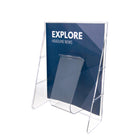 Deflecto Stand-Tall Wall Mounted Magazine Display - 1 Compartment - Magazine Size - Clear-9.13"W x 2.75"D x 11.75"H