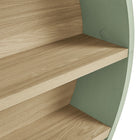 Modway Romy 47" Round Wall Book Shelf - Sage/Natural-Assembly Required
