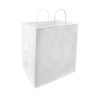 Reliabag Paper Bags - Twist Handles - 14" W x 10" D x 15.75" H - White - 100 Pack-Made by the premium white kraft paper with the re-enforced flat bottom