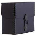 JAM Paper Kraft Portfolio with Button and String Small Wide - 4 1/4 x 6 1/4 x 2 - Black Recycled-Size: Small Wide (4.25" x 6.25" x 2")