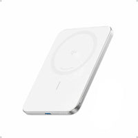 Anker MagGo Nano 5000mAh 15W Slim Power Bank - White-Ultra-Thin Size, Super Compact Design.