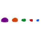 edxeducation - Mini pot de galets arc-en-ciel entrelacés - Ensemble de 72-6