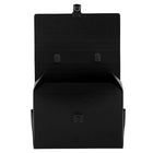 JAM Paper Plastic Portfolio Art Case with Handles - 6 x 9 x 4 - Black-Sold individually