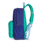 Roots Recycled Backpack - 22.5L  - Colour Block Logo - Navy Green-Spacious Capacity: With a 22.5L interior, there’s plenty of room for books, supplies, a lunch bag, and more