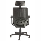 Nightingale - Bless Dossier en maille avec appui-tête et chaise rembourrée - Noir-Mécanisme auto-lesté pour un contrôle parfait de la tension avec verrouillage de l'inclinaison, réglage pneumatique de la hauteur et contrôleur de coulissement du siège intégré