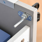 HOMCOM 3-Drawer Vertical Letter/A4 Filing Cabinet with Lock - Grey-Material: Particle Board, MDF
