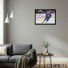 Cale Makar Colorado Avalanche - Framed Canvas - 31" x 22"-Ready to hang - arrives fully assembled