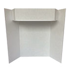 Royal Brites Tri-Fold Display Board With Header - 36" H x 48" W - White-Sturdy and easy to handle