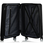CHAMPS Luggage Iconic II 3-Piece Hardside 8-Wheeled Expandable Luggage Set - Black-Expansion on all 3 pcs