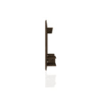 Manhattan Comfort Plaza 64.25" Modern Floating Entertainment Center - Rustic Brown-Includes 4 Media Holes for Wire Management