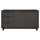 Manhattan Comfort Granville 55.04" Modern Sideboard - Dark Grey-Modern- Contemporary with a taste of Glam - Sideboard for Dining Room and Living Room Use