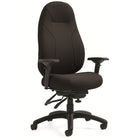 Staples - Fauteuil à basculements multiples à dossier haut ObusForme Professional, Fusion en houille, noir-Fauteuil à basculements multiples à dossier haut