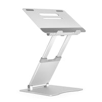 ShoppingAll - Support Ergonomique Réglable en Hauteur pour Ordinateur Portable - Argent-Fabriqué en alliage d'aluminium de première qualité