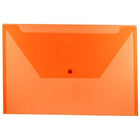 JAM Paper - Enveloppes en plastique à fermeture bouton-pression, livret légal, 9,75 x 14,5 po, poly orange, 12/pqt (219S0OR)-Enveloppes porte-documents en plastique avec fermeture à bouton-pression, format légal et couleur orange
