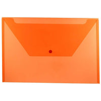 JAM Paper - Enveloppes en plastique à fermeture bouton-pression, livret légal, 9,75 x 14,5 po, poly orange, 12/pqt (219S0OR)-Enveloppes porte-documents en plastique avec fermeture à bouton-pression, format légal et couleur orange