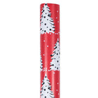 JAM Paper Christmas Wrapping Paper - 30" x 25' - Painted Christmas Trees -Designed to make your gifts stand out with this festive holiday gift wrap that friends and family will love this season!