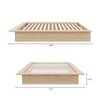 Nexera - Lit plateforme Queen Malibu en chêne blond naturel-10