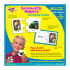 TREND Community Helpers Fun-to-Know Puzzles -Durable, 3" x 3" pieces. Sturdy storage box. Photos for real-life learning.