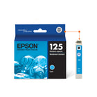 Epson T125 Ink Cartridge - Standard Capacity - Cyan-The package includes one cyan ink cartridge