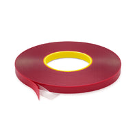 Futech - Ruban adhésif double face en mousse acrylique - 1 mm Épaisseur - 15 mm l x 33 m L - Transparent-Adhésion double face forte et fiable pour fixer, assembler et maintenir différents matériaux sans fixation visible.