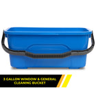 Gritt Commercial Window & General Cleaning Bucket - 11.4 L -Durable heavy-duty plastic construction