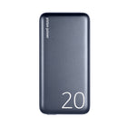 LOGiiX Piston Power 20000 mAh Banque d'alimentation en aluminium - Minuit Bleu-Comprend un port USB Type-C de 20 W avec alimentation USB pour un chargement rapide