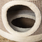 PawHut 28" 3-Story Cat Condo Tower - Khaki/Brown-Colour: Khaki and Brown 