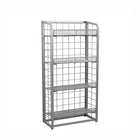 Futech Retail Merchandise Rack - 23.5" x 47" - Silver-Vertical, space-efficient layout maximizes display capacity, ideal for showcasing multiple products without overcrowding your floor space.