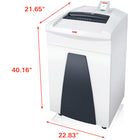 HSM Securio P36C 31-Sheet Cross-Cut Commercial Shredder-JamStop Anti-Jam Technology prevents jams when machine is overloaded
