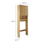 Modway Render Over the Toilet Bathroom Storage Cabinet - Oak-Particleboard Construction