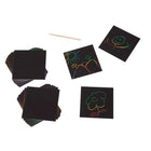 Melissa & Doug Mini Scratch Art Notebook, 250 Pack (LCI5945)-Creative kids can jot notes, etch doodles and make exciting mini masterpieces with mini scratch art notes