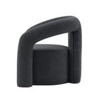 Manhattan Comfort - Darian fauteuil d’appoint moderne en bouclé 32,68" - noir - lot de 2-Profondeur intérieure du siège : 22,24 po Hauteur du siège : 16,34 po Largeur intérieure du siège : 21,46 po