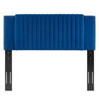 Modway Felicity Channel Tufted Performance Velvet King/California King Headboard - Navy-Plywood & MDF Frame