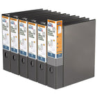 QuickFit Reliure robuste, 2 po, anneaux en D, noir, paquet de 6-3 Reliure À Anneaux