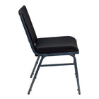 Flash Furniture – Chaise empilable noire à motifs robustes à revêtement Hercules rembourrée de 3 po-Capacité de poids de 550 lb
