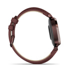 Garmin Lily 2 - Dark Bronze Case with Mulberry Leather Band-Lily 2 tracks steps, calories burned, intensity minutes and more. Switch up your workout with built-in sports apps for cardio, yoga, dance fitness, strength training and more