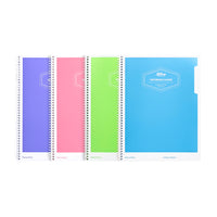 Hilroy - Cahier à Couverture en Poly à 1 Sujet avec Pochette - 10-1/2 po H x 8 po l, Assorti-Couverture en poly (0,18 po) et panneau arrière CNK 