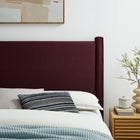 Modway Rael Performance Velvet King Headboard - Mulberry-Stain-Resistant Performance Velvet