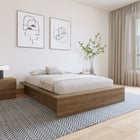 Nexera - Lit Plateforme double James en Chêne Brun-6
