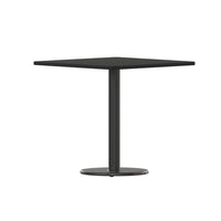 Flash Furniture – Table carrée en stratifié noir de 30 po avec base circulaire de 18 po (XUBK3030TR18)-Table d'hospitalité