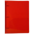 JAM Paper - Mini classeur en plastique de 2 -5 cm - rouge - 3 anneaux-Quantité : Vendu individuellement | Conçu pour durer longtemps et résister aux déchirures ou aux pliages, facile à nettoyer.