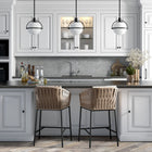 Hudson&Canal Cieonna 9.38" Wide Pendant with Glass Shade - Blackened Bronze/White Milk-Rated for one 60W incandescent bulb - 9W LED bulb, 13W fluorescent (CFL) bulb, or 9W self-ballasted LED bulb, E26-base bulb, Bulb not included
