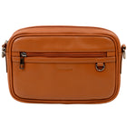 CHAMPS Onyx Collection Leather Camera Bag - Brown-Made of Genuine Cowhide Leather