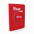 Staples That was Easy Notebook - 5.7" W x 8.26" H - Lined - 80 Sheets-Ribbon Page Marker
