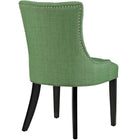 Modway Regent Tufted Fabric Dining Chair - Kelly Green-Polyester Fabric Upholstery
