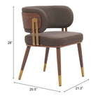Zuo Brew Dining Chair - Brown/Walnut-6