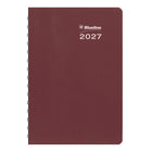 Blueline 2027 DuraGlobe Daily Planner with Twin-Wire Binding and Soft Cover - 8" x 5" - Assorted - Bilingual- Saturday/Sunday on same page, notes area