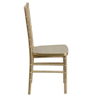 Flash Furniture - Chaise Chiavari empilable de la série HERCULES PREMIUM en résine dorée-Capacité de poids de 1000 lb